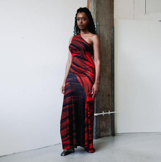 Drape Viscose Jersey Dress