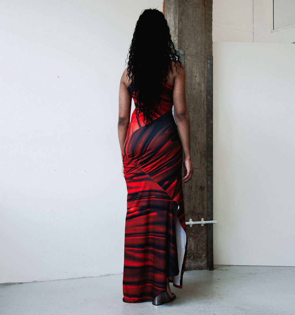 Drape Viscose Jersey Dress